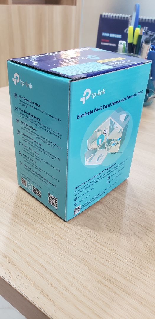 Sản phẩm chính hãng, còn nguyên tem của nhà sản xuất. Thu phát tín hiệu tốt, độ trễ không đáng kể. Onemesh mượt mà với tp-link ax55