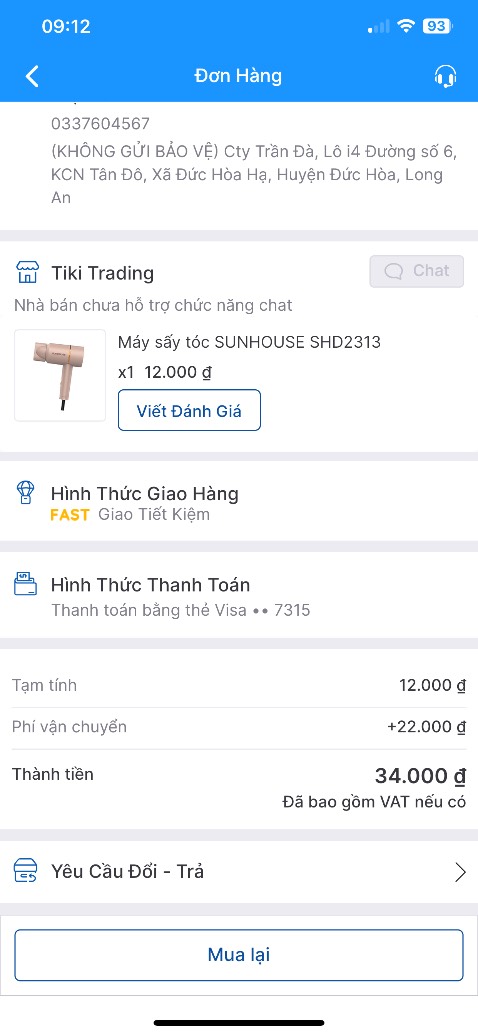 Đặt 12h đêm, 3h chiều giao. Mình tưởng lỗi giá ai ngờ nó đang sale Đặt 12h đêm, 3h chiều giao. Mình tưởng lỗi giá ai ngờ nó đang sale
