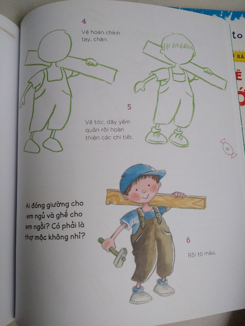 Sách khổ to, giấy dày. Hình vẽ sinh động. Hướng dẫn dễ hiểu.