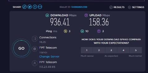 đang dùng dây cat 5e cũ thay cái tốc độ tăng chóng mặt :)
