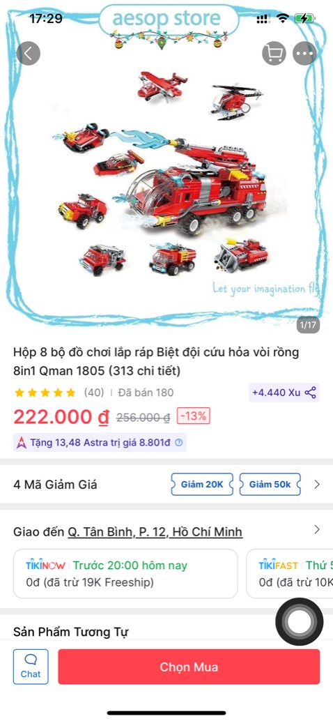 Sản phẩm được nên đáng mua, cho bé tầm 6 tuổi chơi được, giao hàng nhanh nha