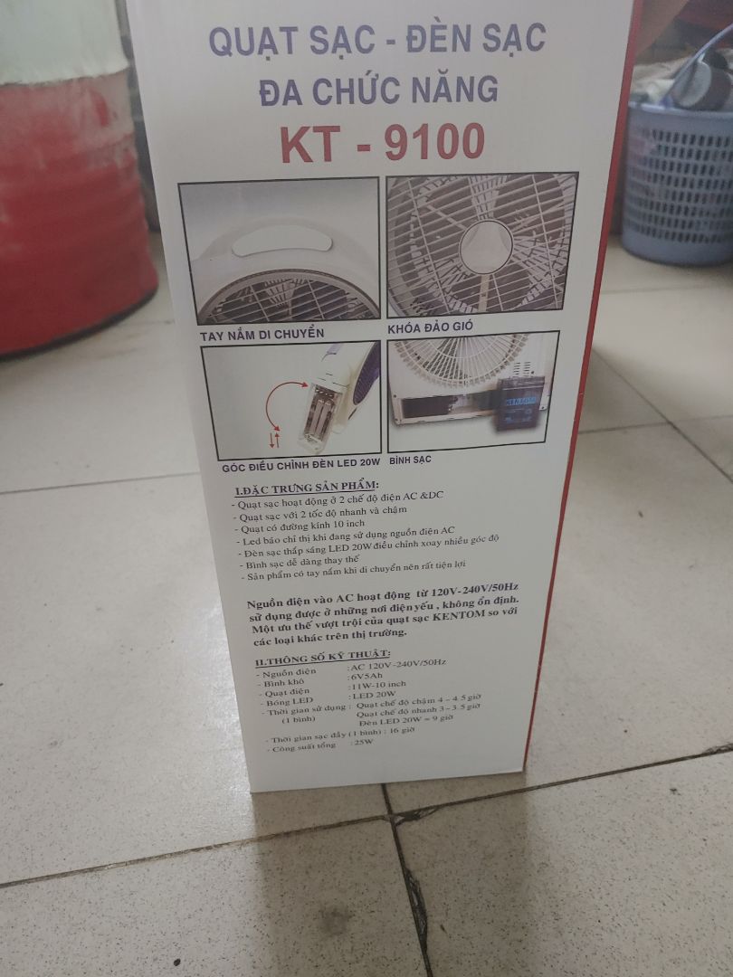 quảng cáo là quạt có 2 bình điện . khi giao hàng lại là quạt chỉ có 1 bình điện . giao hàng ko như quảng cáo . đề nghị tiki hoàn trả đơn hàng trả mình  .