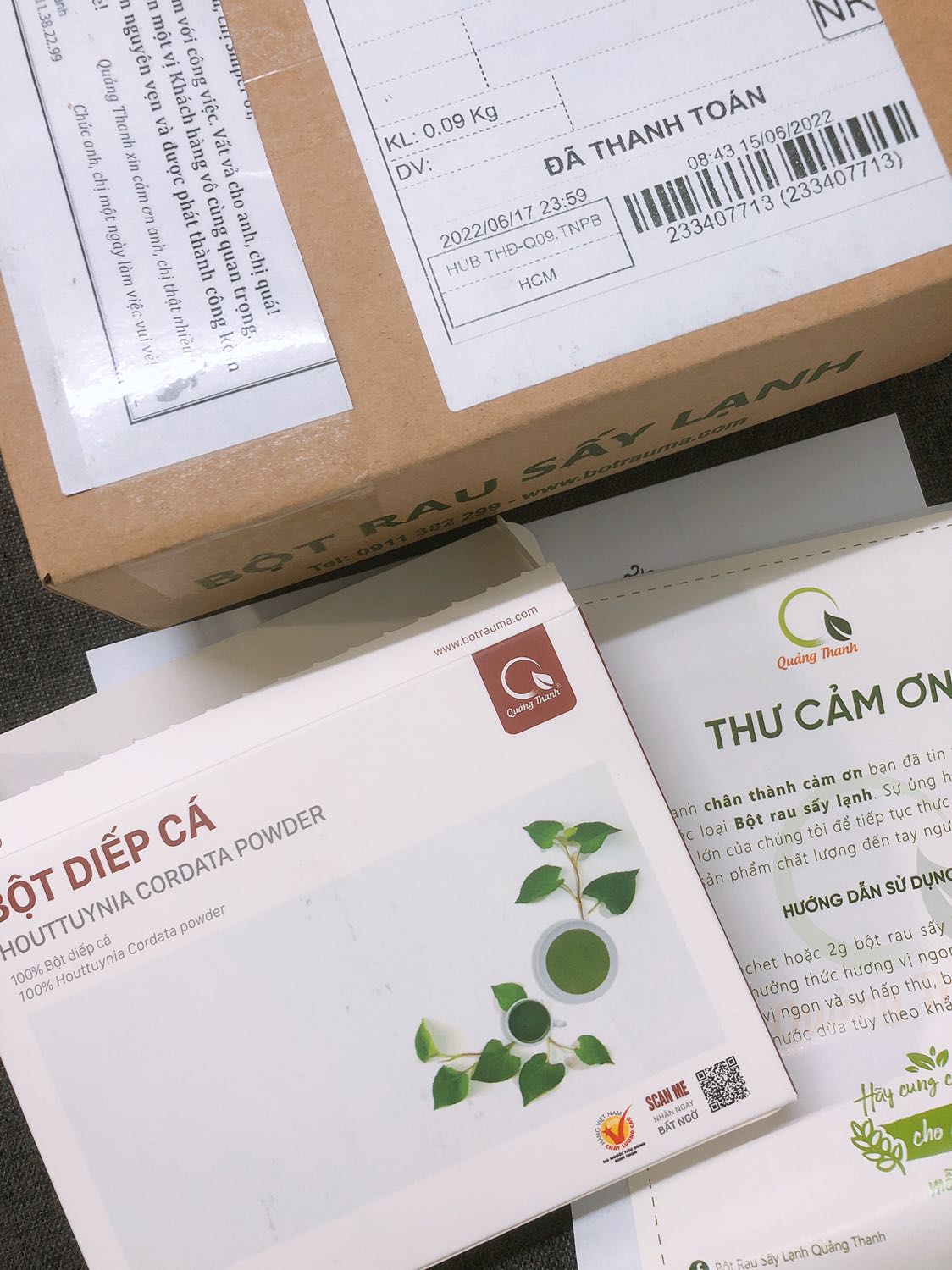 Hàng giao nhanh, đóng gói chỉnh chu và rất có tâm ạ, điểm 10 cho shop, ủng hộ sản phẩm thiên nhiên VN vương tầm quốc tế ❤️