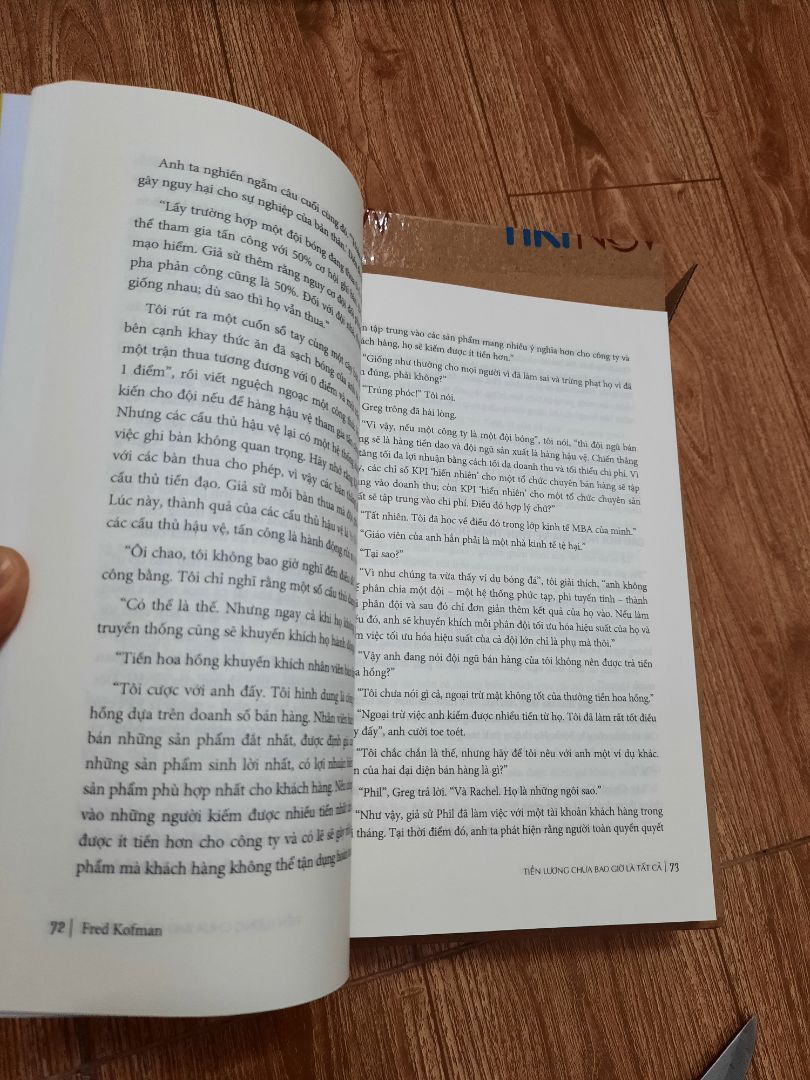Mua với giá 72k. Đáng lẽ nên cho đọc thử. Thấy tựa sách và bìa sau hay nên mua. Nhưng tưởng viết cho người đi làm, ai dè viết cho người quản lý. Không hợp