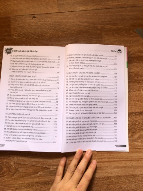 Nội dung sách đáng để các bậc cha mẹ học tập 10 điểm về nội dung tuy nhiên về chất lượng đóng dán sách thì lại không như ý.Tuy nhiên mình vẫn đánh giá năm sao mình khuyên là các bậc cha mẹ nên tham khảo.Hãy giúp con trưởng thành thay vì bố mẹ chỉ đẻ và nuôi con