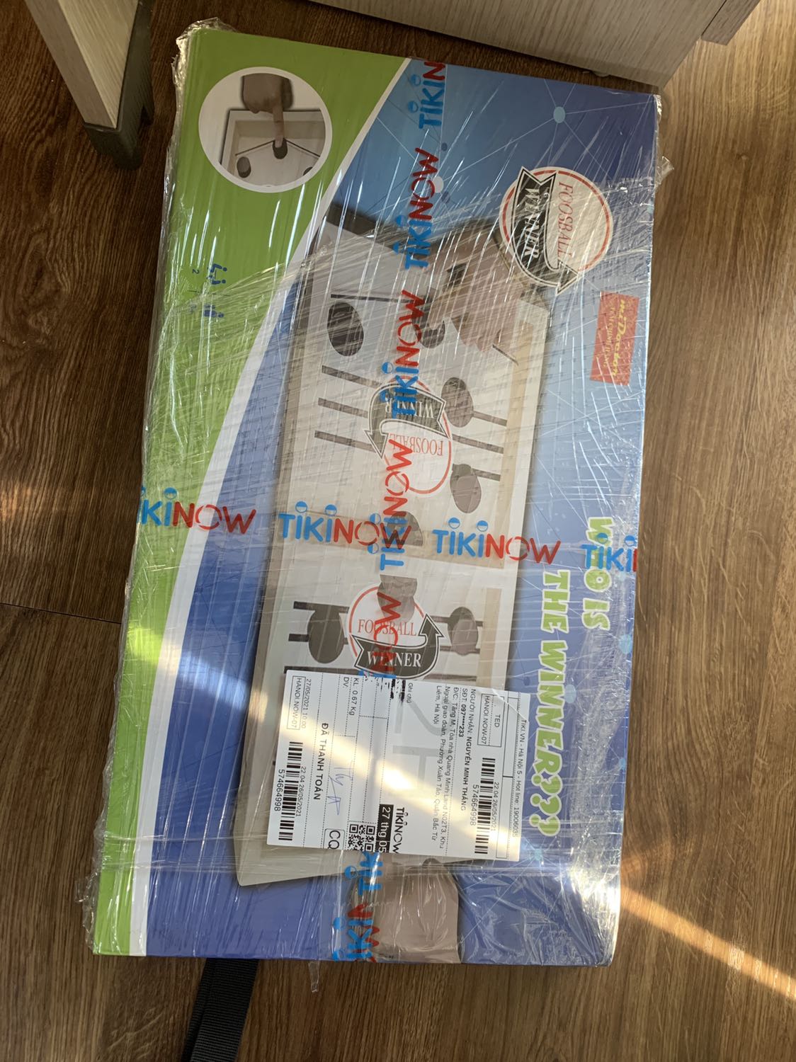 Tiki giao nhanh, bàn chơi mịn, nhẹ, dây bắn đàn hồi tốt nhưng gỗ hơi mỏng. Nchung chất lượng tốt so với giá tiền