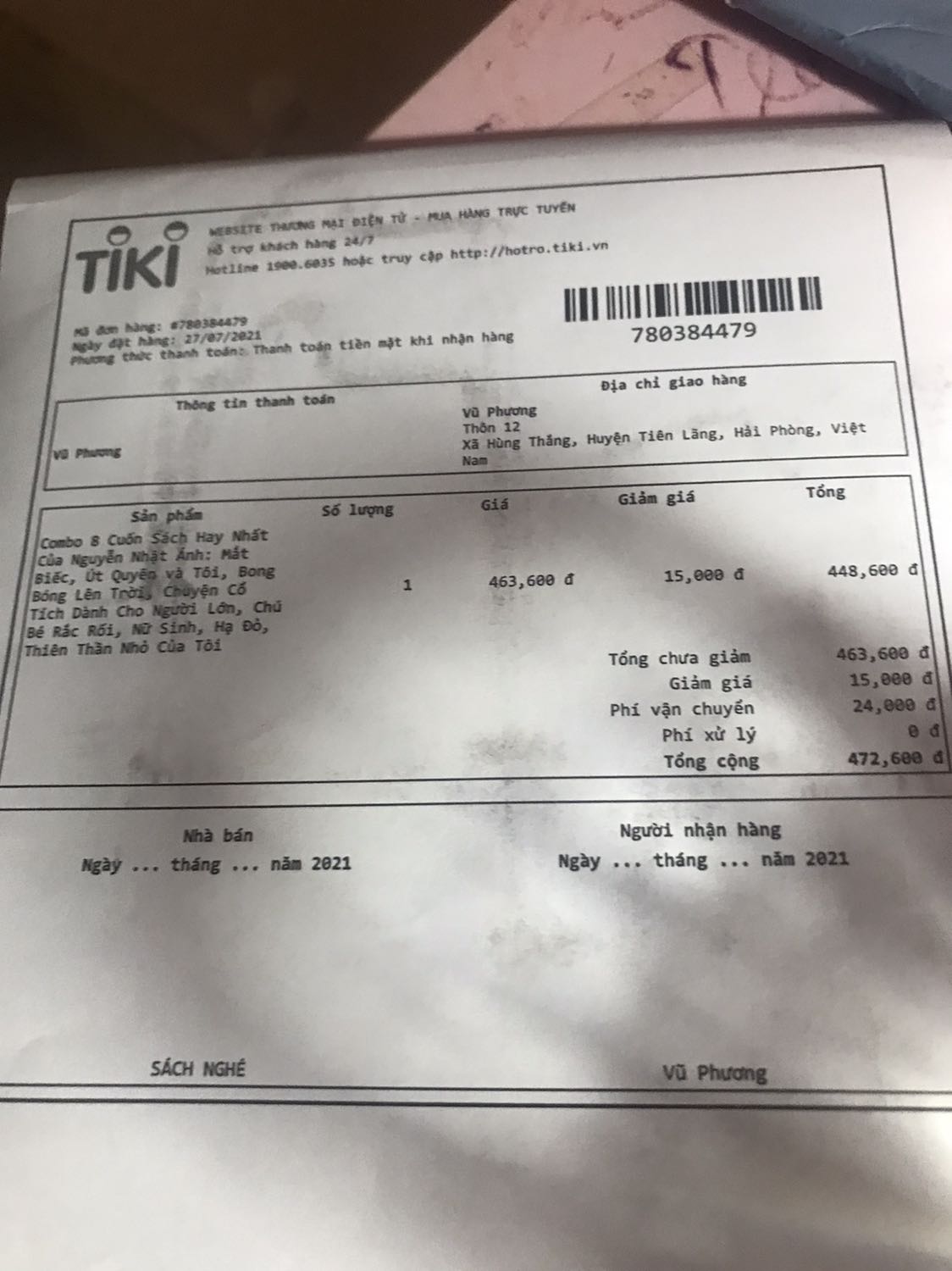 K biết shop làm ăn ra làm sao mà giao về thiếu của mình mất 2 quyển, bực mình thật sự !