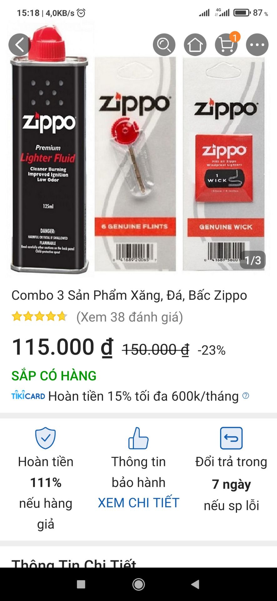 Hàng không đúng như quảng cáo. Mẫu màu đen chắc là đắt hơn màu trắng. Tôi chọn màu đen nhưng lại giao cho tôi màu trắng. Xăng thì được nhưng còn lại thì....... chưa hiểu lắm.....