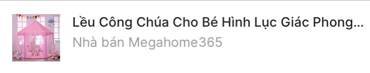 Lều đẹp, bé rất thích chơi