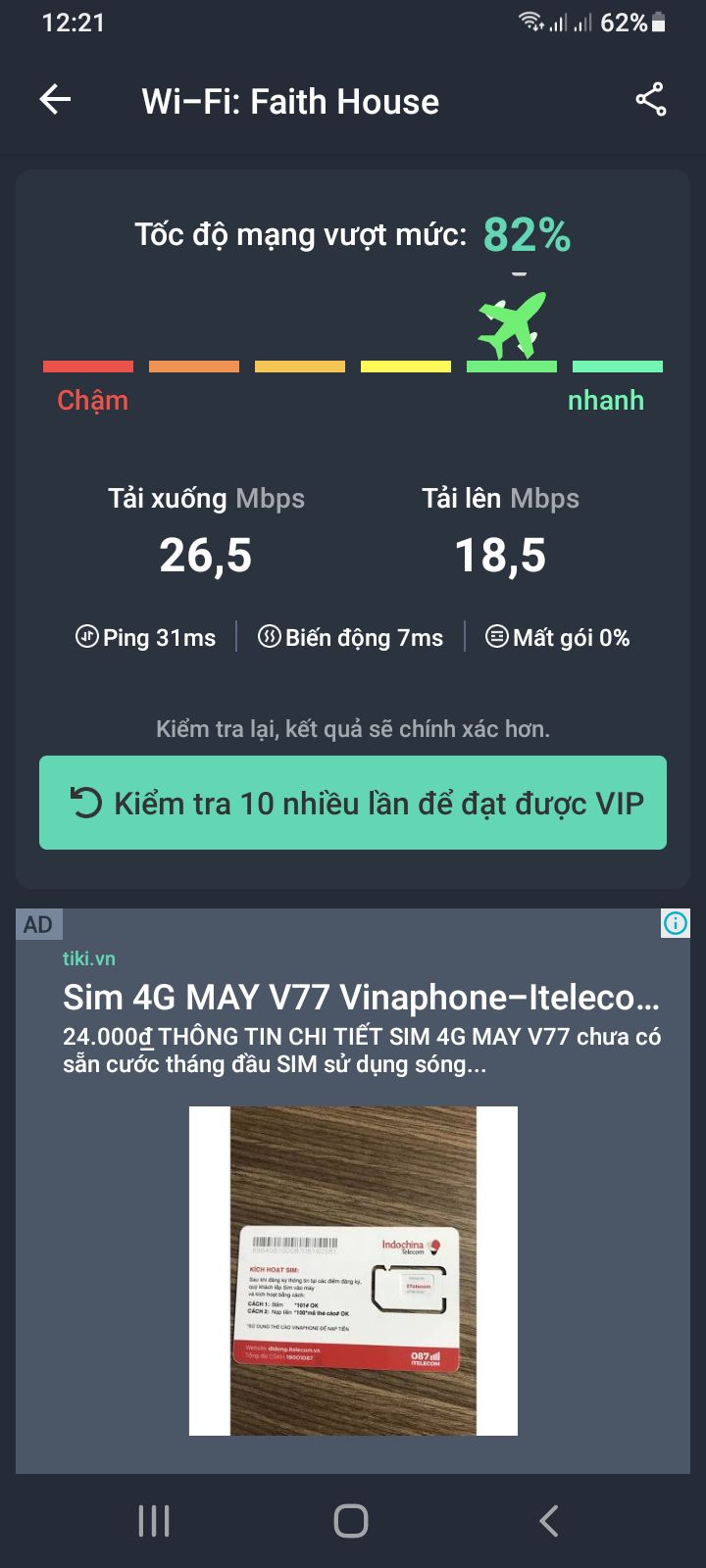 mới nhận hàng xong, giao nhanh, cũng dễ cài đặt, có thấy tăng tốc độ wifi từ tầng trệt lên tầng 1 tăng lên chút đỉnh. không biết về lâu dài có giảm đi không? hàng phù hợp trong tầm giá.