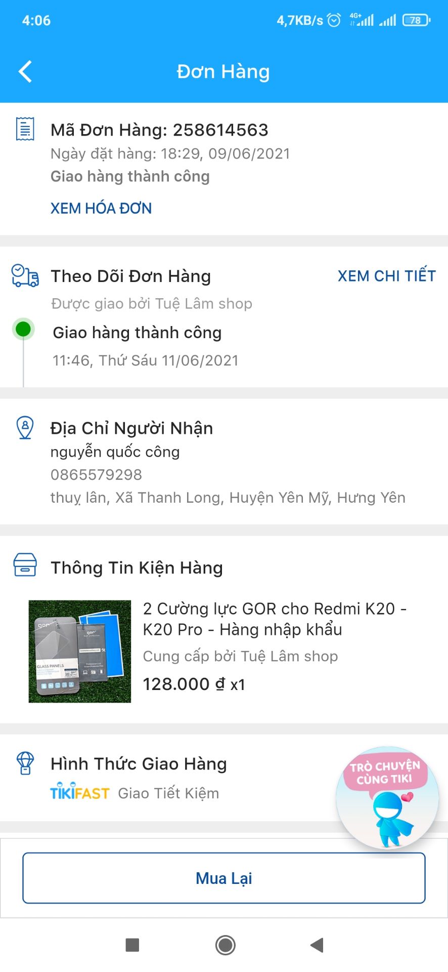 app báo giao thành công mà vẫn chưa nhận được sản phẩm