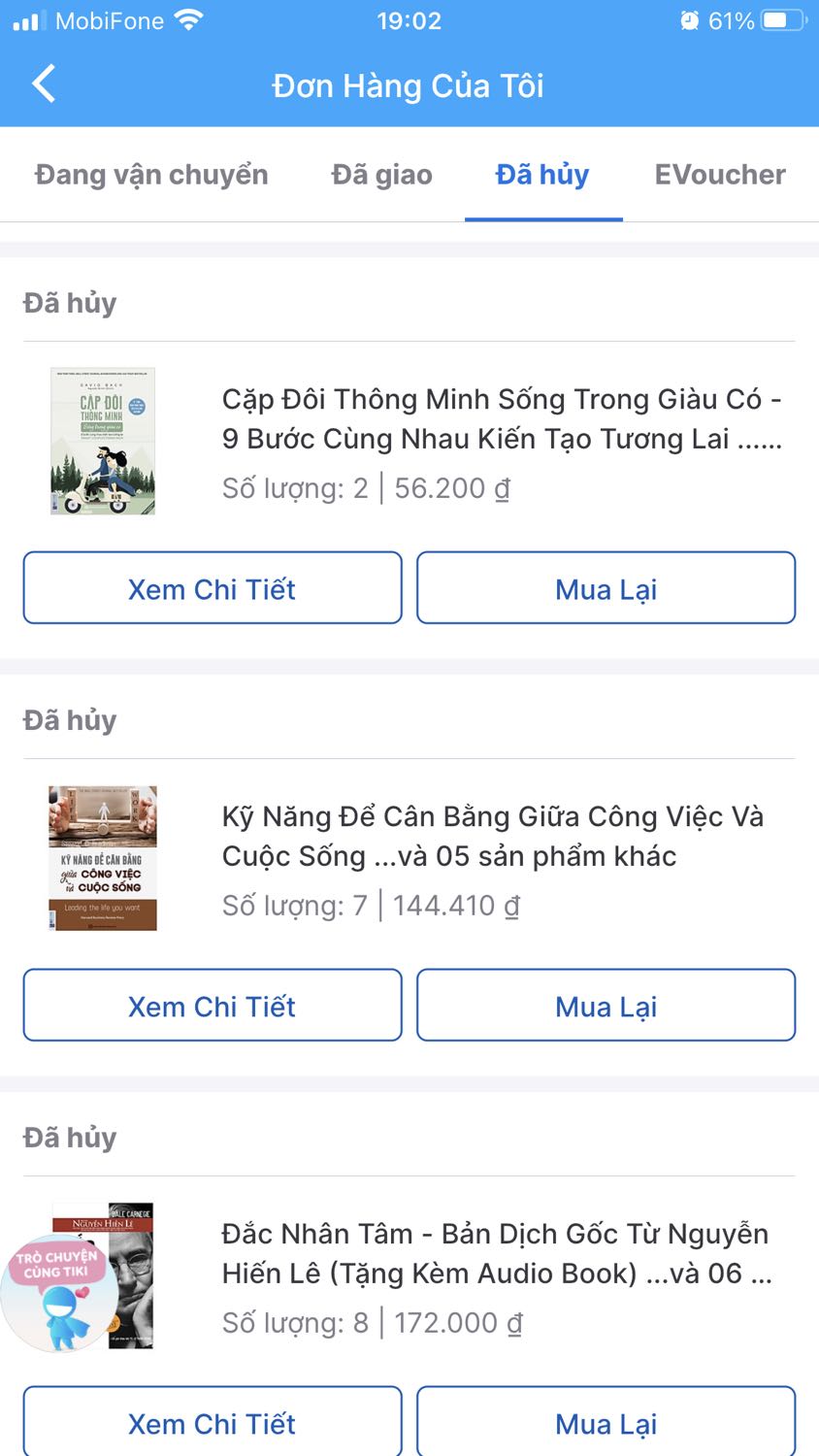 *** đảo KH flash sale khung giờ săn sale KM giảm giá sách từ 35-90%. KH săn được thì huỷ đơn không lý do, hẹn nhiều lần rồi âm thầm huỷ hết luôn. Thà huỷ thì gọi dt báo 1 tiếng. Chương trình e làm cho vui đánh *** KH. Sàn TMĐT lớn mà làm ăn tệ thật.