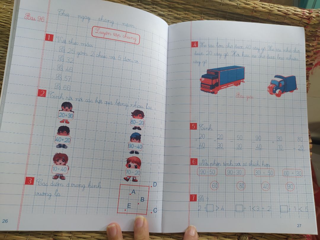 vở cực hay, tiện lợi cho bé. chữ viết đúng ô ly chuẩn mà có hình sẵn cho các bé. Khuyên những ba mẹ không rành về nội dung học thì mua về cho các con ở nhà mình làm thêm.