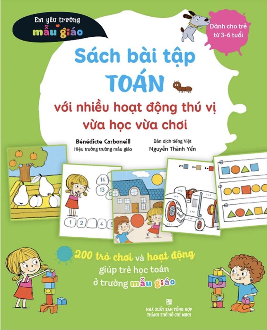 Mình mua lúc săn sale 90% cho cháu, sách giấy dày, nhiều hình ảnh nội dung. Sách cho các cháu vừa chơi vừa học nên bé nhà mình rất thích. Sách vừa có tính toán, vừa có vẽ và tô màu nữa