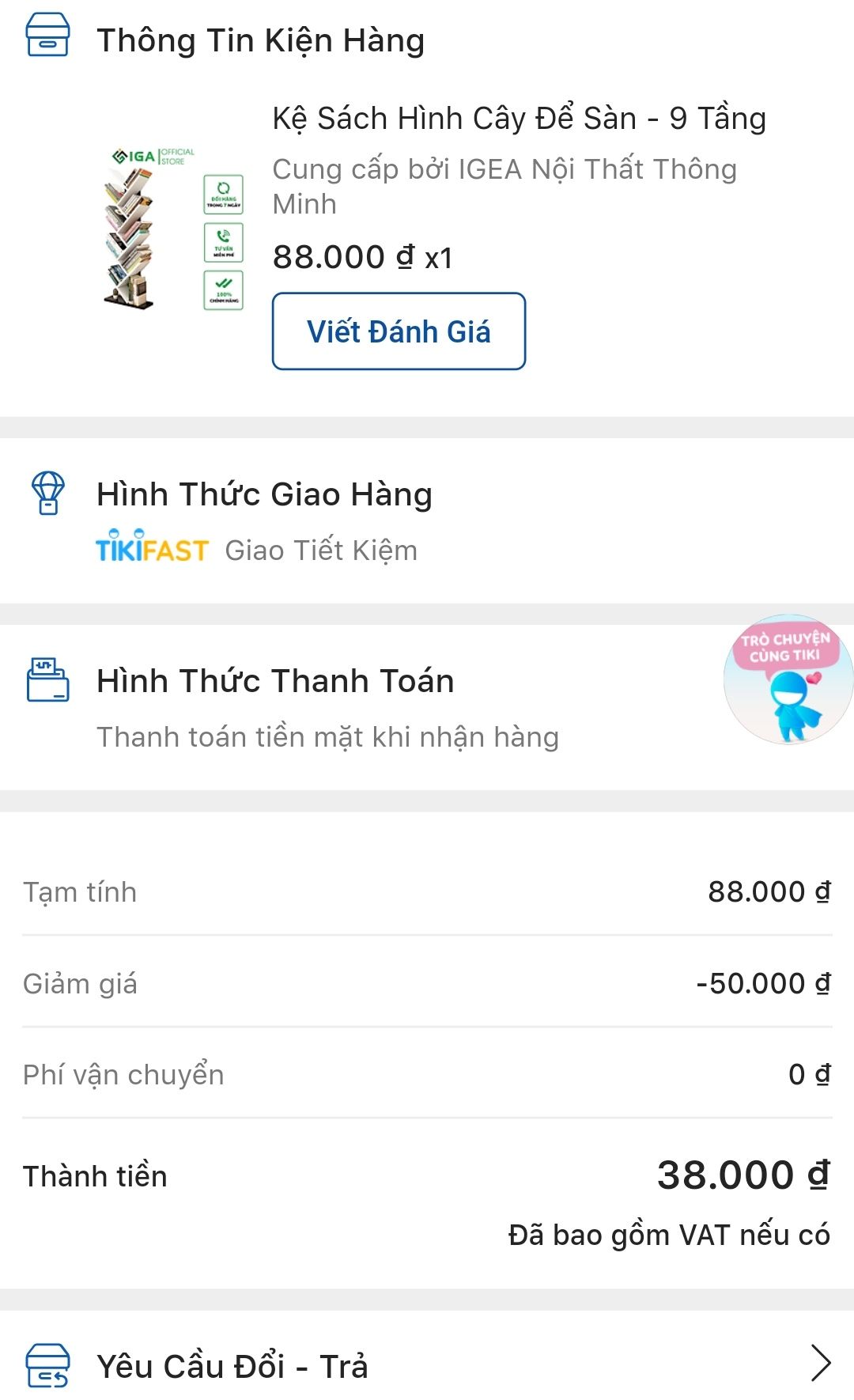 Săn sale đc giá khá rẻ
Loại này để đc vài cuốn sách nhỏ thôi, Kệ này khá yếu k đc chắc chắn.
Mua đợt này shoo đóng gói khá tệ, k có HD, k có vít, gỗ thì khá dơ và bị trầy xướt rất nhiều.
Nếu có k nhiều sách mục đích trang trí thì nên mua loại này