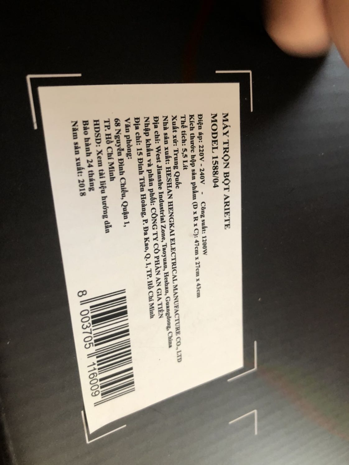 Giao hàng nhanh, đóng gói cẩn thận. Về máy thì mình có chạy thử máy không, cảm nhận máy êm, không rung lắc nhiều.
Mình nghĩ sử dụng trong gia đình thì chọn máy này cũng ổn.