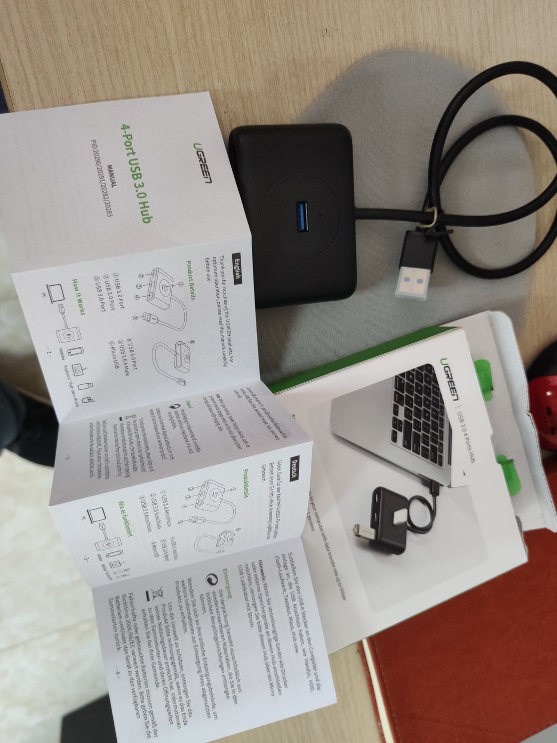 Sản phẩm đóng gói đẹp, chất lượng hoàn thiện tốt, hoàn hảo cho việc mở rộng các cổng USB trên Laptop.
Tôi kết nối 
1 x USB của máy in
1 x USB bàn phím
1 x USB chuột
1 x USB dây sạc điện thoại
tất cả đều hoạt động tốt