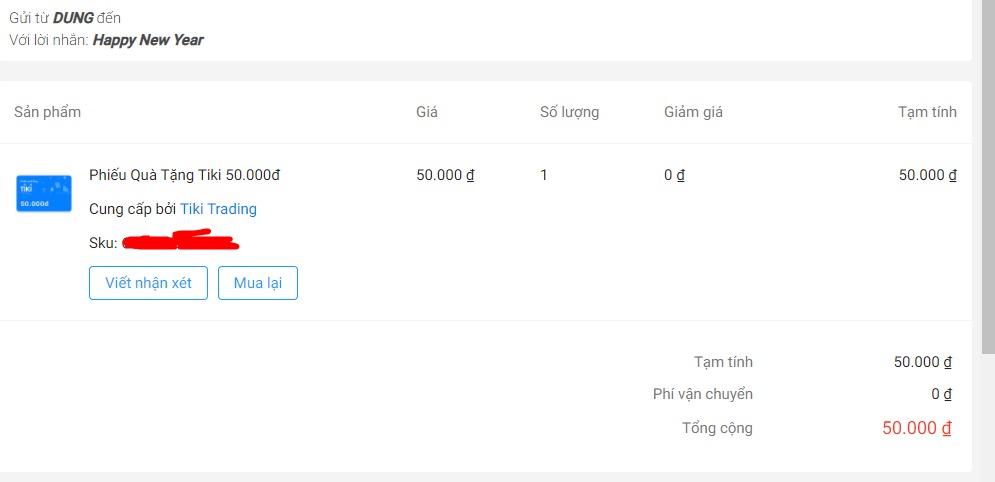 - Giao hàng cực kỳ nhanh gọn lẹ.
- Có liên kết ví *** có mã giảm giá 15k luôn.
- Nhận Phiếu xong đem quy đổi thành xu chỉ 1p30s là có 50k xu