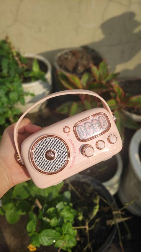 Loa hoàn thiện rất tinh xảo, độ chi tiết cao, kèm túi da rất xịn xò, bạn gái mình rất thích sp này, âm thanh ổn, trong trẻo, phù hợp không gian nhỏ, chất lượng thì khỏi bàn, hàng chính hãng nên mua.