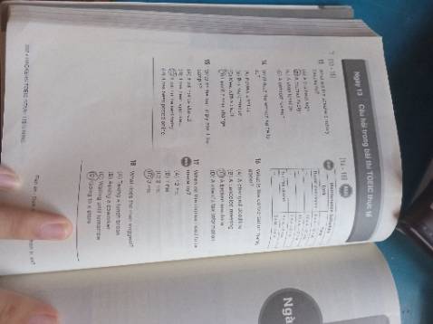 Sách in lỗi, 2 trang này số câu bị đảo so với file nghe