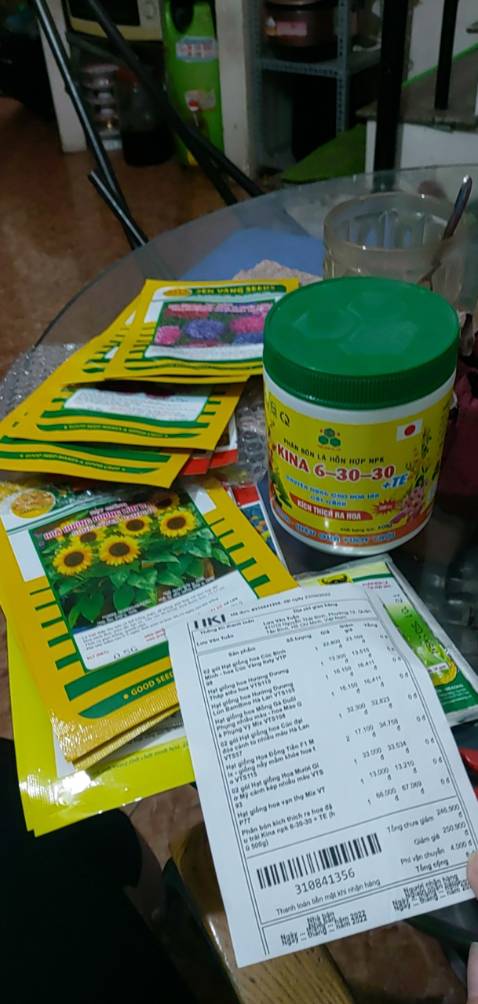Giao hàng nhanh. Mẫu mã gởi đẹp. Chưa rỏ chất lượng hạt giống trồng như thế nào.