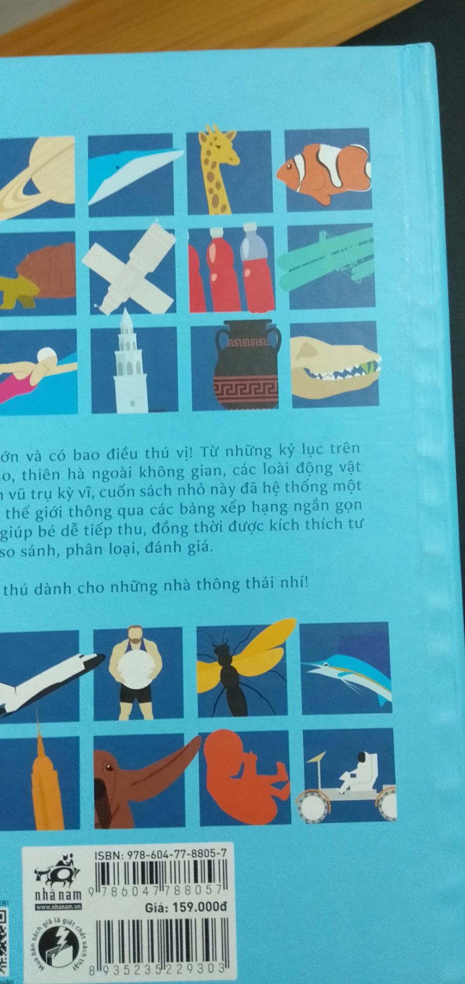 Khi mình nhận được thì sách không có bọc co bên ngoài, nhiều chỗ bị bụi bẩn, mình phải lau chùi mới được như thế này. Mà thôi do quyển này mình săn được với giá sale 70% nên thôi cũng được.