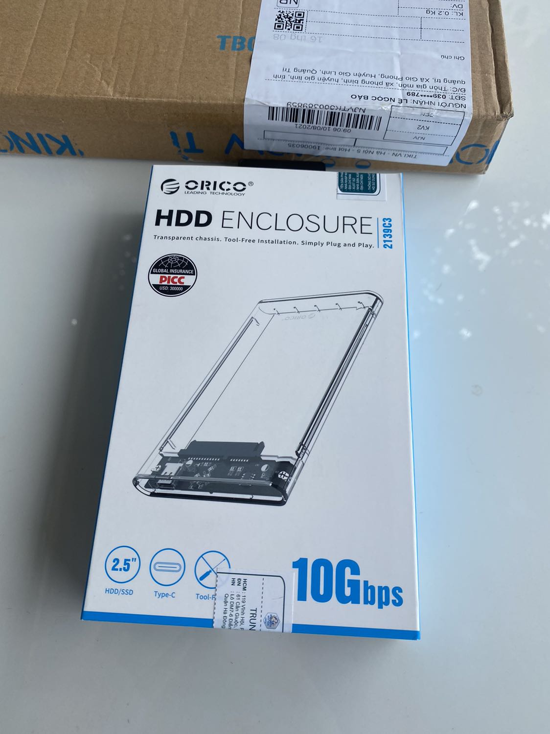 Dịch mà giao hàng nhanh ghê, 2-3 ngày. Mua cả ổ cứng cả box mà ổ cứng chưa về nên chưa thử xem sao. Nhìn cũng ok phết