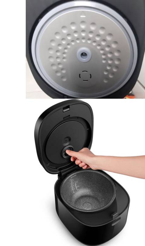 Hãng lớn mà làm ăn quảng cáo ***. Mình có mua cho mẹ mình 1 cái nồi như này, hôm bữa về kiểm tra thì thấy  chất liệu gia công không xứng đáng với giá tiền. Cái nắp nồi quảng cáo như hình dưới mà sản phẩm nhận được lại là hình trên. Phần nắp nồi này rất quan trọng vì để giữ ấm cho cơm nhưng sản phẩm thực tế nhìn mỏng manh và rẻ tiền ghê gớm.(một miếng sắt mỏng dính và một lớp doăng cao su trắng, ai mua sp này rồi sẽ thấy). Quảng cáo không đúng sự thật, sản phẩm gia công không xứng với giá tiền nên cho 1 sao.