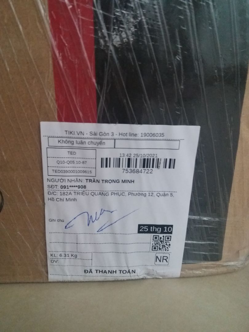 hàng còn nguyên tem, và phiếu bảo hành. Tôi rất hài lòng. Cám ơn TIKI