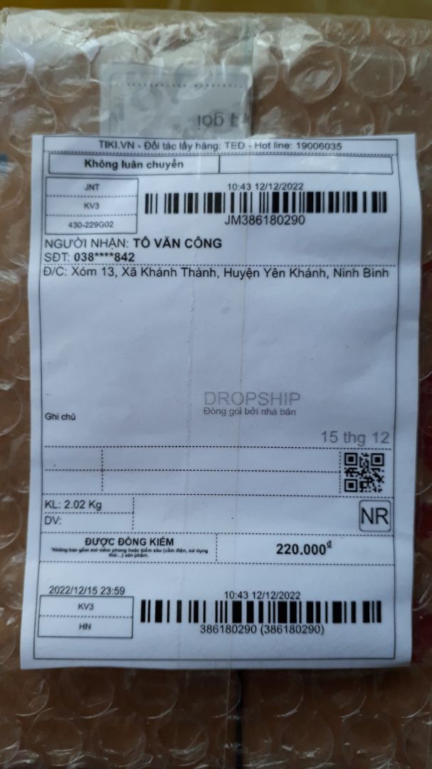 Yêu cầu trả lại hàng. Đặt hàng mã.JL00C.mà giao hàng JL00B.lừa đảo