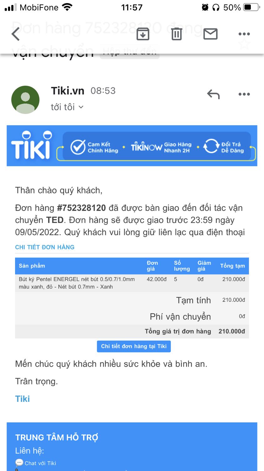 Đặt 5 cây bút 0.7 dạng nắp đậy, giao 2 cây nắp đậy 3 cây dạng bấm, 1 highlight. Mất thời gian đặt lại phải mất thời gian đổi.