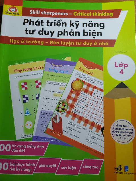 Chất lượng in sắc nét. Nội dung mk đã xem qua, dễ dàng giúp các bé rèn luyện tư duy, giá sách hơn cao nhưng chất lượng phù hợp. Mua nghiên cứu hiệu quả sẽ mua đủ bộ cho bé thứ 2. 5 sao ak