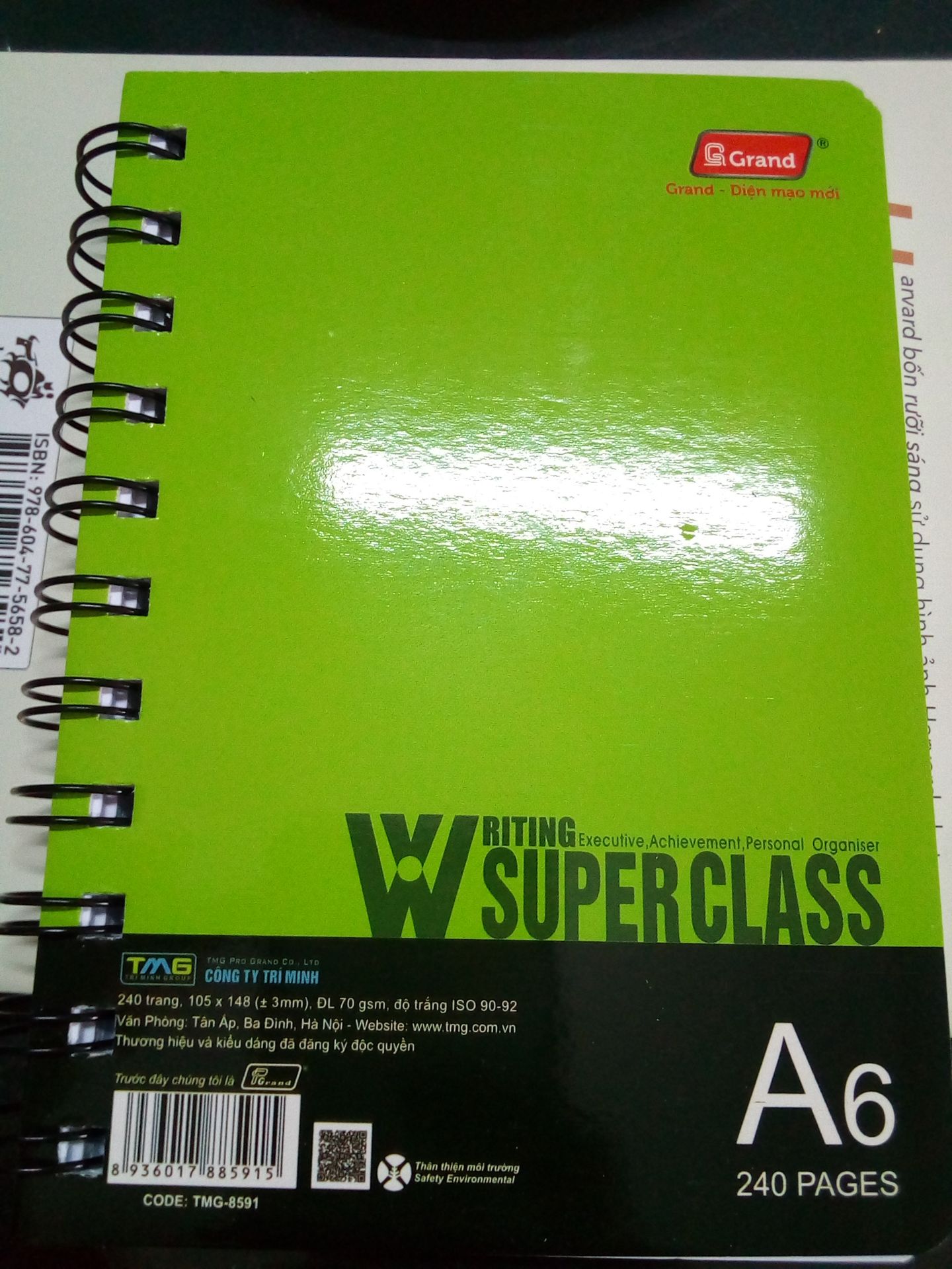 Sổ tay đẹp, giấy đẹp, có kẻ hàng ngang, dễ sử dụng, Tiki giao hàng nhanh. Rất đáng tiền