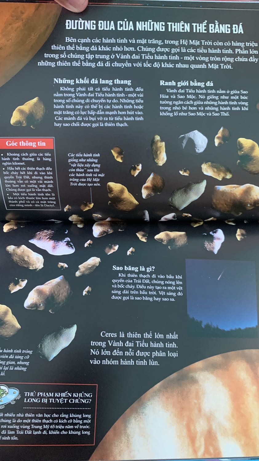Sách này rất đáng đồng tiền, thậm chí hơn thế nữa. Nhiều thứ về khoa học vũ trụ luôn là điều cuốn hút. Đó là những gì cuốn sách này có.
Mình mua cuốn này cho cháu, nhưng lâu lâu cũng đọc ké vì thích ^^