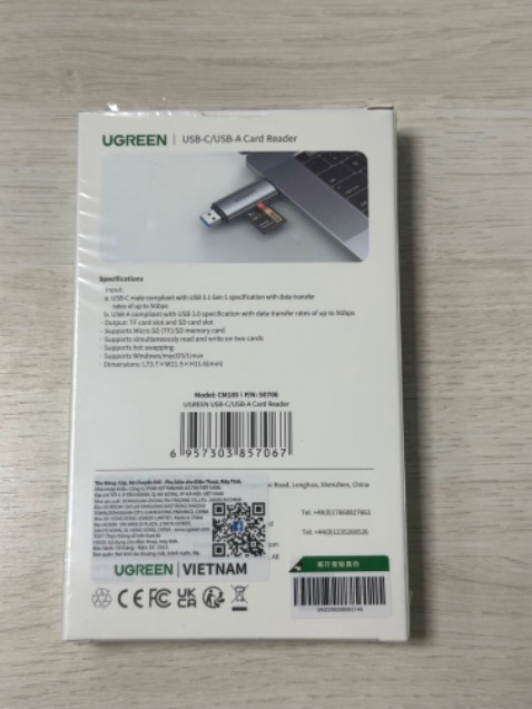 Hàng chất lượng, Toàn thiện tốt, nhìn rất bắt mắt.
Đã dung thử rất chât lượng, 2 loại cổng type C và USB A 3.0 rất thuận tiện Hàng chất lượng, Toàn thiện tốt, nhìn rất bắt mắt.
Đã dung thử rất chât lượng, 2 loại cổng type C và USB A 3.0 rất thuận tiện