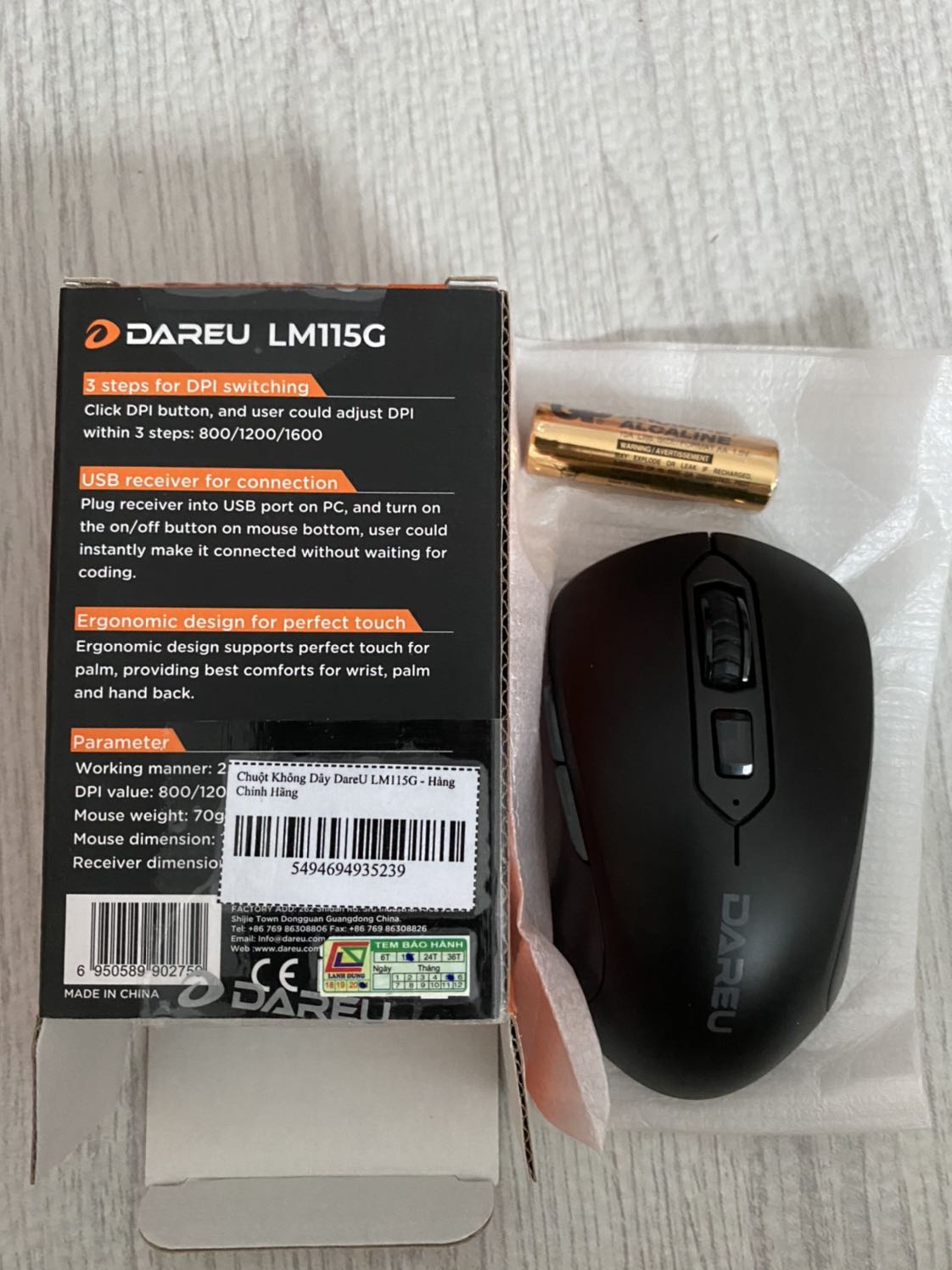 Hài lòng với sản phẩm. Tuy giá rẻ nhưng có đầy đủ các phím functions. Chuột nhận nhanh. Mua chuột được tặng kèn pin. Sử dụng ổn. Còn độ bền phải đợi một thời gian mới biết được.