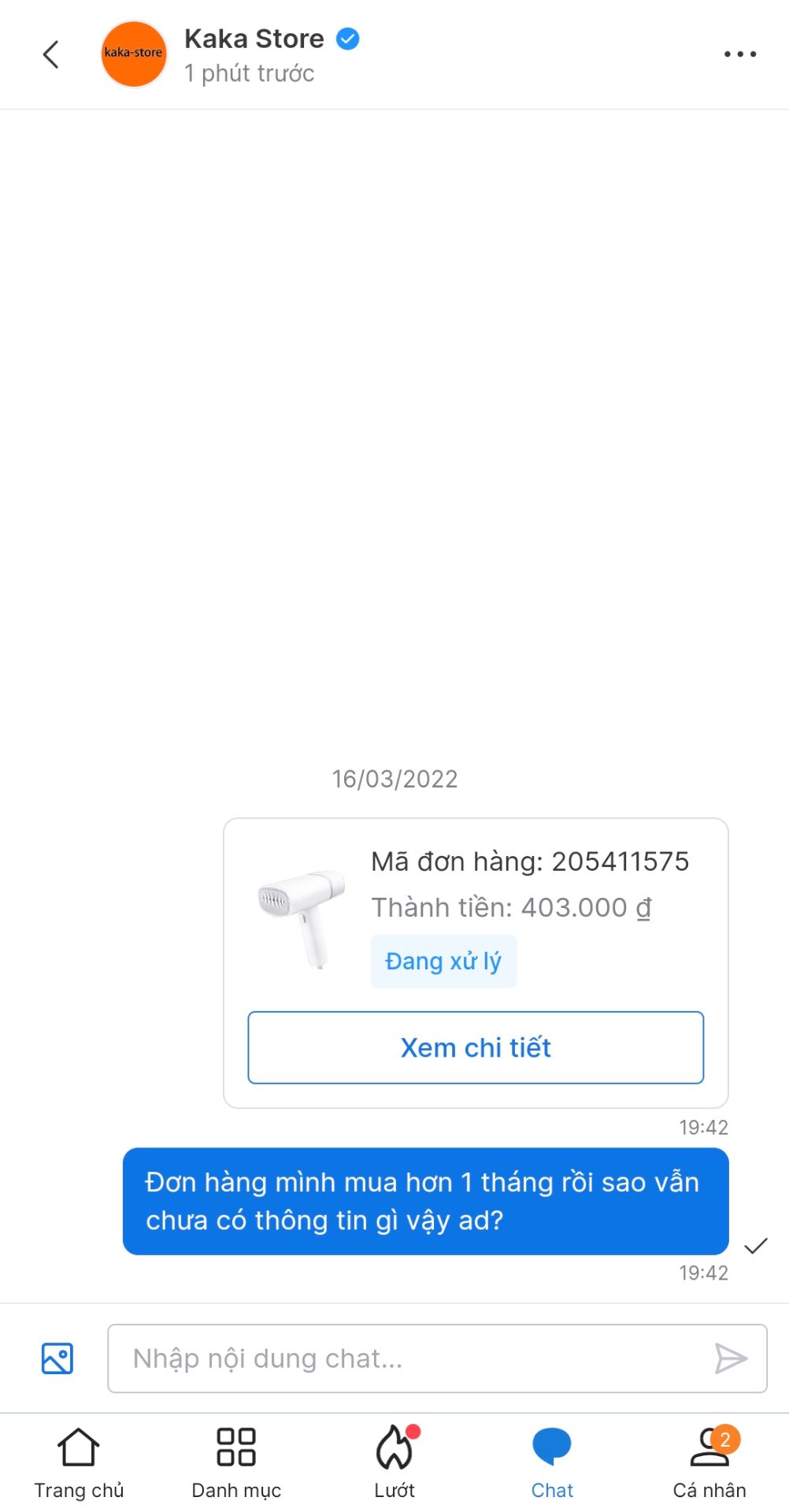 Biết là tắc biên hàng về trễ có thể thông cảm được nhưng khâu chăm sóc khách hàng sau khi bán quá chán. Hỏi không 1 lời đáp. Không lẽ khách hàng đặt đơn thanh toán, shop nhận tiền xong là hết trách nhiệm? Biết là tắc biên hàng về trễ có thể thông cảm được nhưng khâu chăm sóc khách hàng sau khi bán quá chán. Hỏi không 1 lời đáp. Không lẽ khách hàng đặt đơn thanh toán, shop nhận tiền xong là hết trách nhiệm?