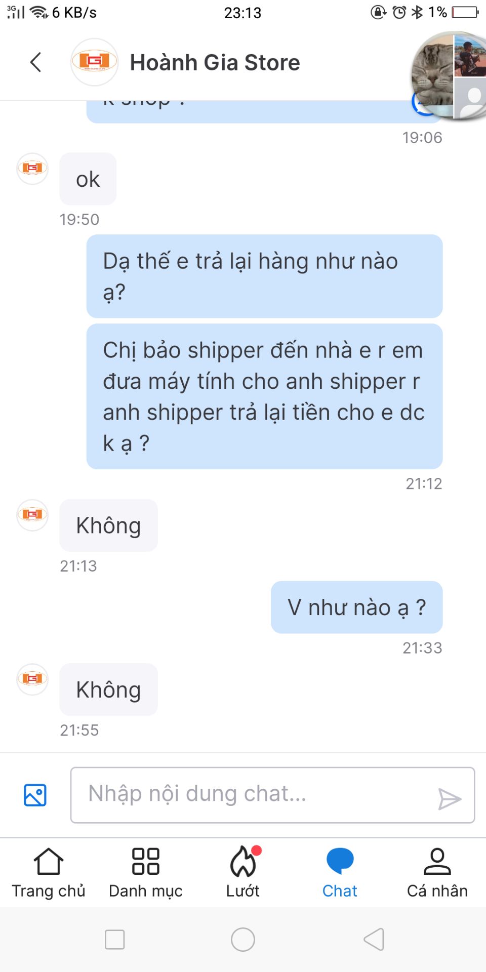 máy tính ko như mình tưởng tượng :) mình cũng ko hài lòng với cách nhắn tin của chủ shop với khách ạ, mình muốn trả lại hàg vì mình có lỡ đặt nhầm nma thái độ nhắn tin của chủ shop rất khó chịu,mình cũng hỏi anh shipper là nếu như e lỡ đặt nhầm sp thì có đc trả lại k và anh cũng bảo có, nếu e có *** của shop thì liên hệ hoặc liên hệ với tiki ạ