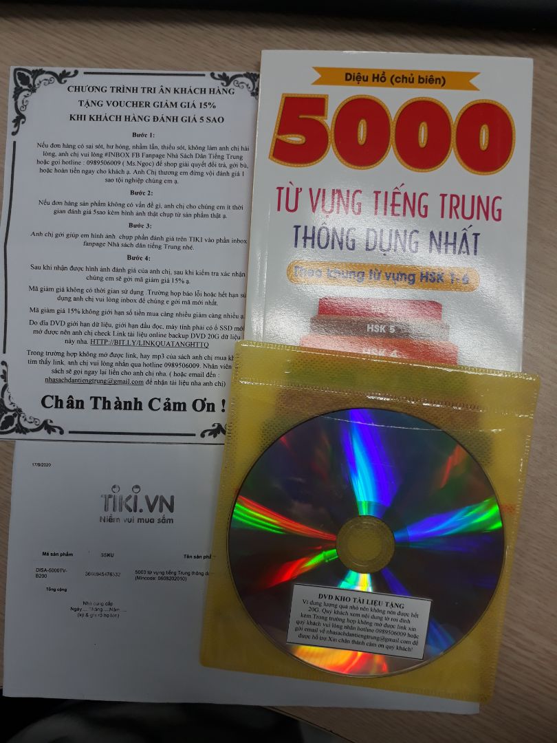 Hi. Sách ngoài bìa ghi 5000 từ tại sao trong sách chỉ có 2500 từ vậy?
Đề nghị shop đổi đúng sách 5000 từ cho mình.

Gửi tiki.
Mong là tiki kiểm soát nhà cung cấp tốt hơn để bán đúng hàng, đúng sản phẩm, đúng giá.