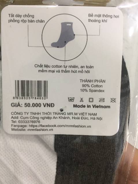 Đã nhận và coi sản phẩm, rất dày dặn, giá thẻ 50k, mua theo set thì lại chưa đến 40k/ đôi. hàng việt nam nên mình chọn mua,  ủng hộ hàng việt, chất lượng tốt uy tín chắc chắn khách hàng sẽ tin tưởng , và quay lại.