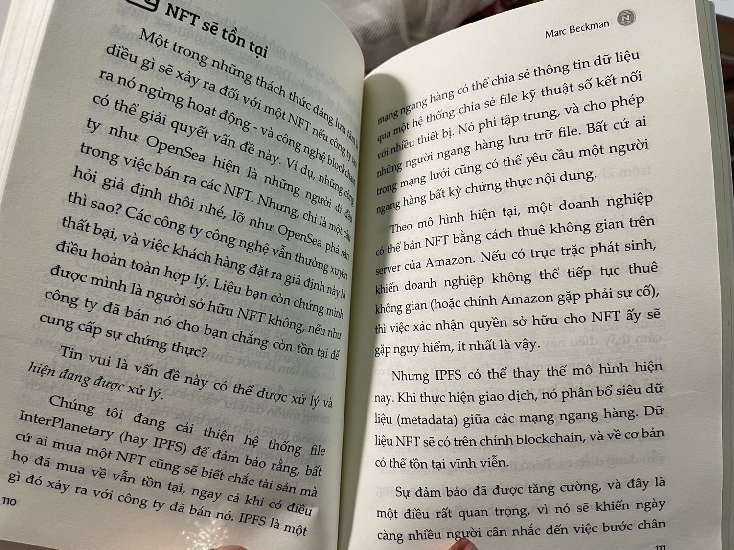 Giống như nhân viên đa cấp giới thiệu về NFT, giới thiệu thì ít, hô hào gào thét để đầu tư và mua sản phẩm của NFT thì nhiều. Đưa ra các vấn đề của NFT, nhưng nêu cách giải quyết không khác gì lấy gạch ghè đầu rồi đi trả lời, lòng vòng, hoặc thấy không thoả đáng. Kiểu tác giả đứng ra cam kết, ông ấy cam kết thì giải quyết được vấn đề gì nếu nhà đầu tư mất tiền. 
Đọc đươc nửa quyển rồi dừng không đọc nữa.