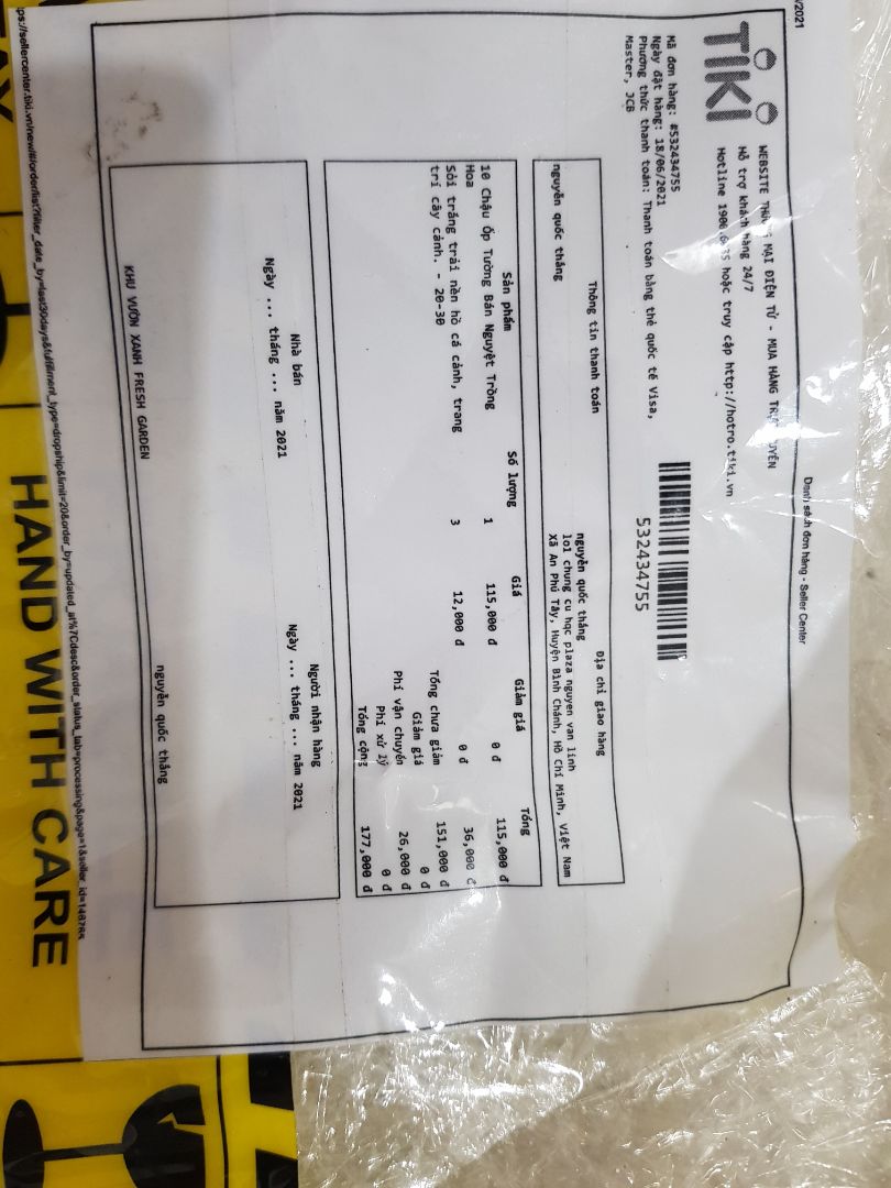 mình đặt và thanh toán 3 gói mà nhận có 1 gói xin tiki xem lại