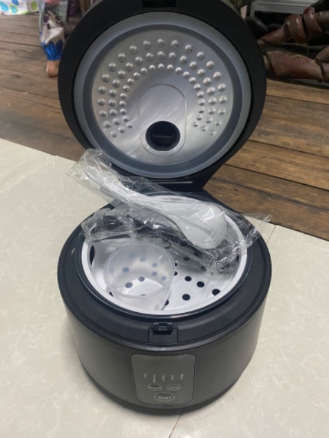 Nồi đẹp, sang chảnh, nấu cơm ngon, ko mùi nhựa, quá ư là ok, chỉ tiếc dung tích hơi nhỏ ko vừa lòng bà má khó tính