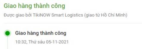 Quản lý đơn hàng ghi giao hàng thành công 10h30 sáng, nhưng đến 22h về nhà thì chưa nhận được hàng. Vui lòng check giúp tôi & phản hồi giúp. Thanks