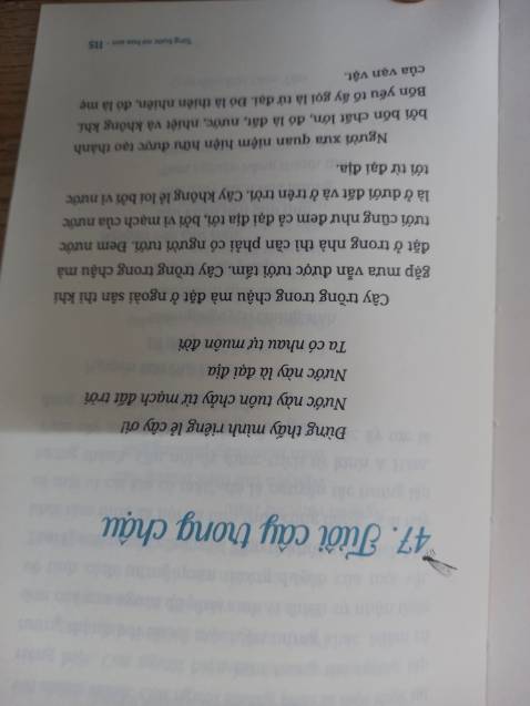 Sách gồm 47 bài kệ, chứa đựng những lời dạy ta thực hành chánh niệm trong những việc hàng ngày đơn giản nhất. Mỗi ngày cố gắng thực hành theo 1 bài kệ trong sách là mình đã thấy được bình an rồi.