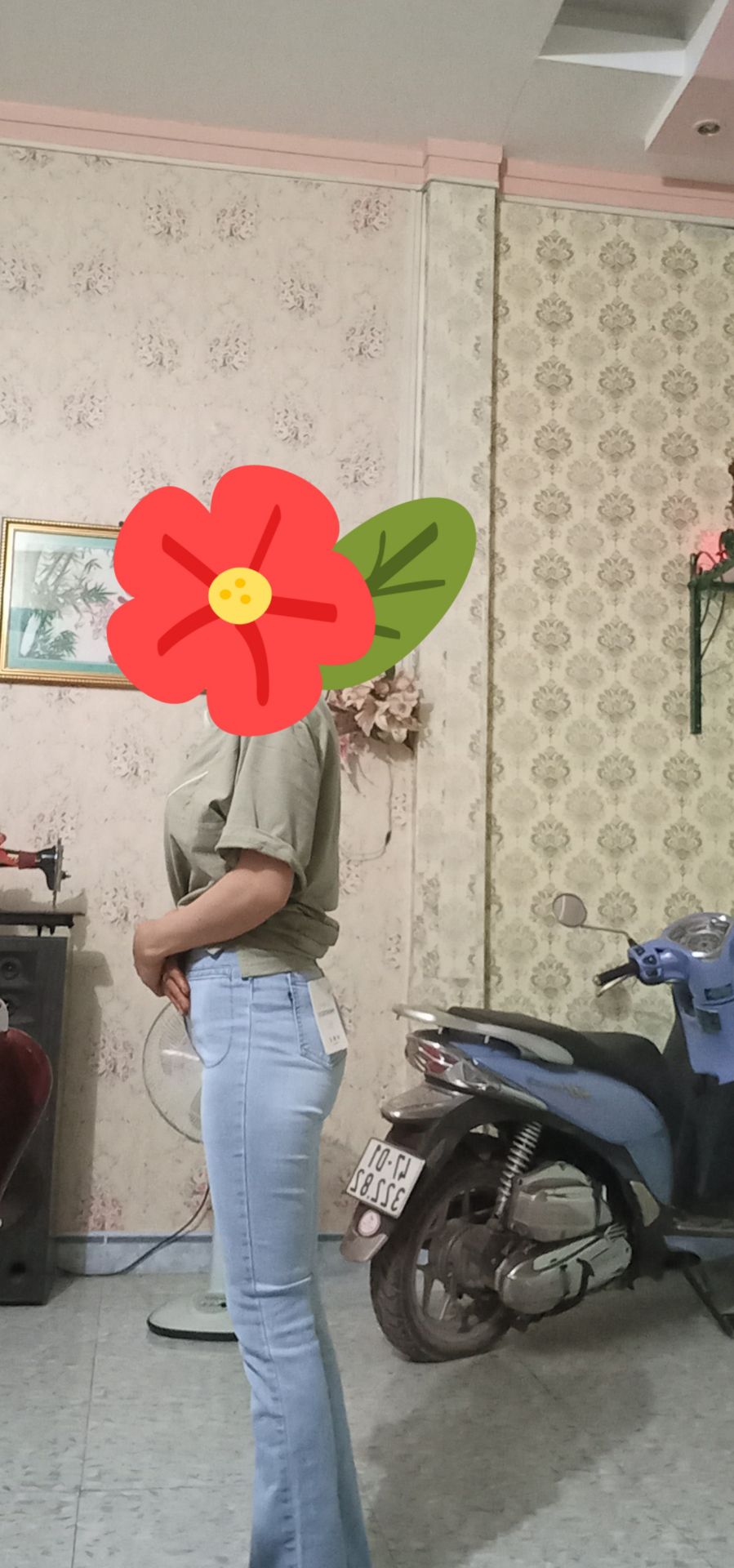 hàng cũng được nhưng mà mình mặc size S vẫn còn thấy hơi dài