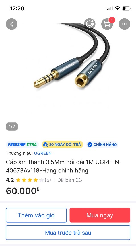 Giao hàng không đúng như hình ảnh. Hình ảnh là loại có mic 4 khúc còn hàng nhận được là loại  không có mic 3 khúc