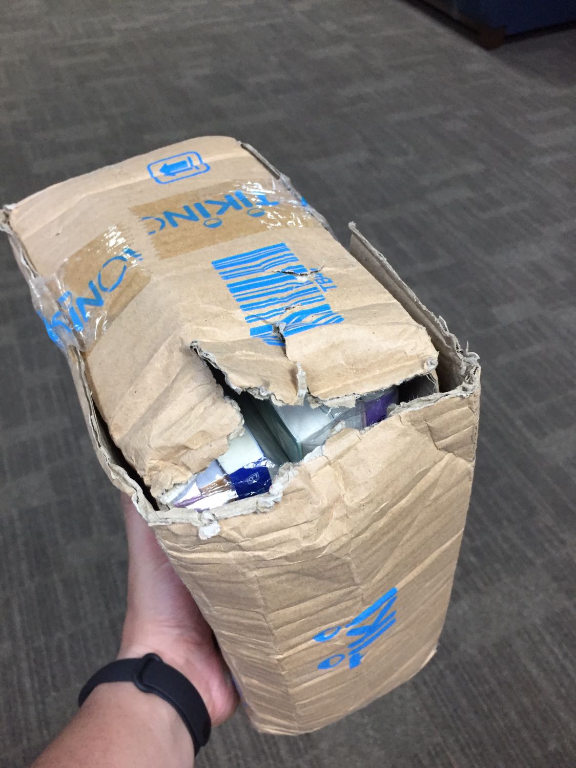 Cách đóng gói không thể chấp nhận được