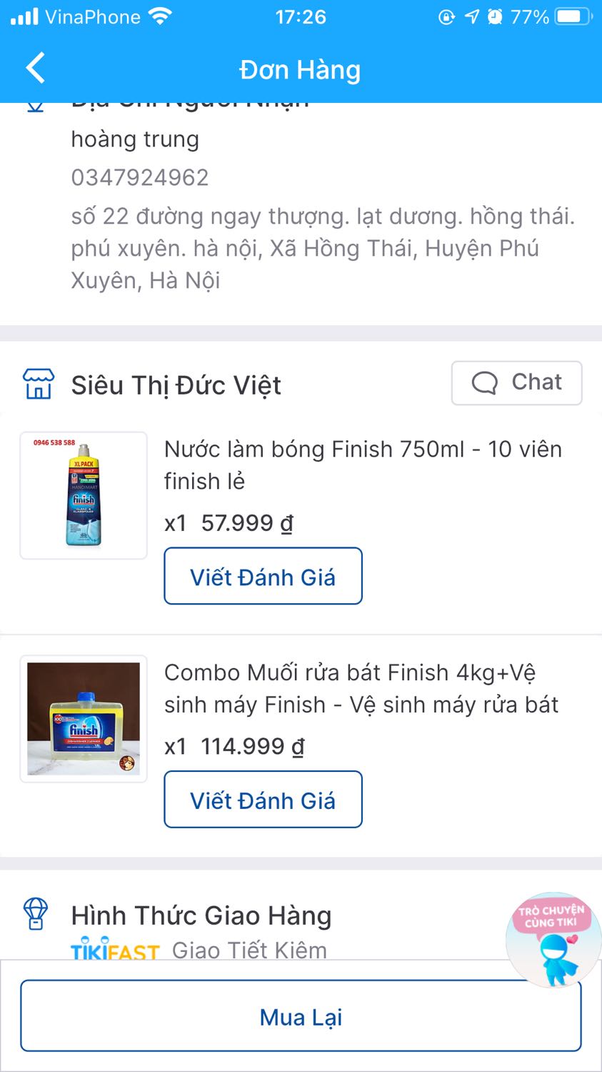 Đặt một kiểu . Nhận hàng mà không hiểu là gì. Khác xa với thông tin đã đăng.