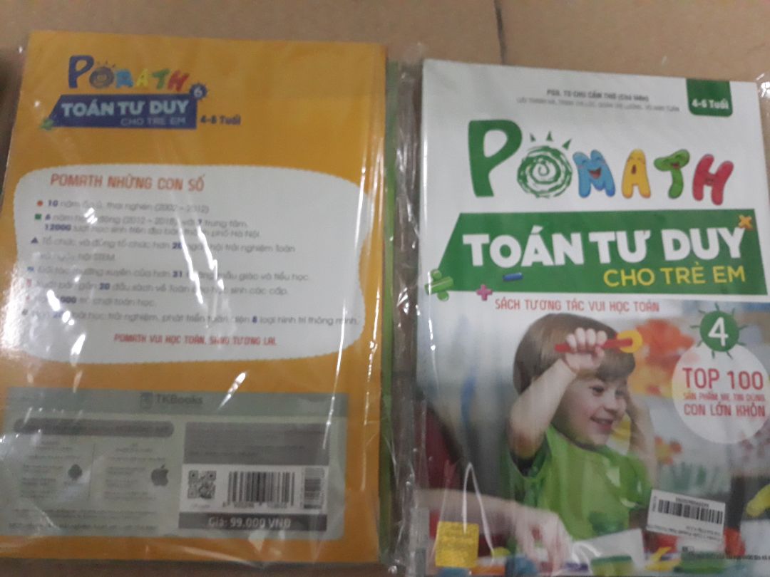sách giao nhanh, gói cẩn thận, nội dung đa dạng, phù hợp bé dưới 5 tuổi, giấy k đẹp, mỏng quá so với bé nhỏ, màu in cũng k sắc nét như các sách toán khác, tạm được, thích vietmath hơn.